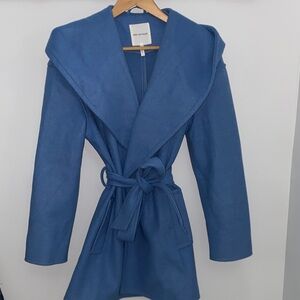 Avec Les Filles Blue Women's Trench Coat